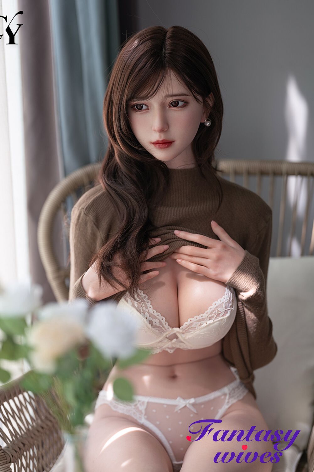 TOP-CY Silicone Head Sex Doll Una168cm F-cup - Image 1